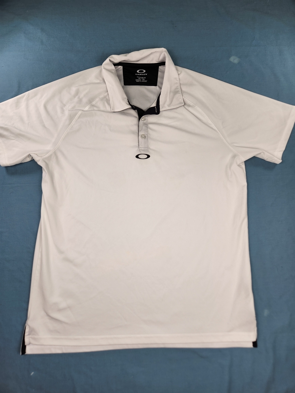 Oakley Polo Golf Shirt Hydrolix Regular Fit Men's Size XlL White